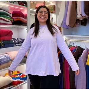 lavender shiny by nature long sleeve